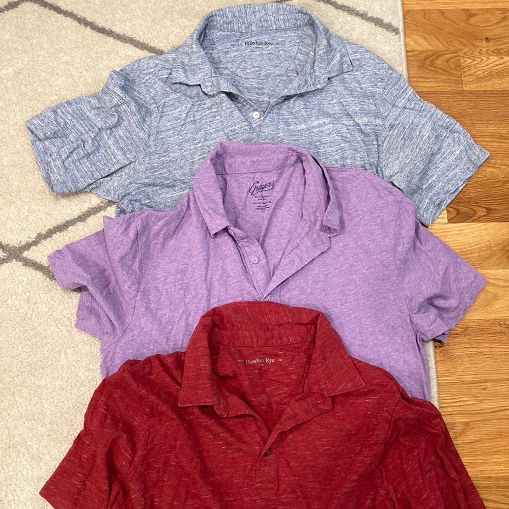 Men’s lightweight cotton polo bundle!